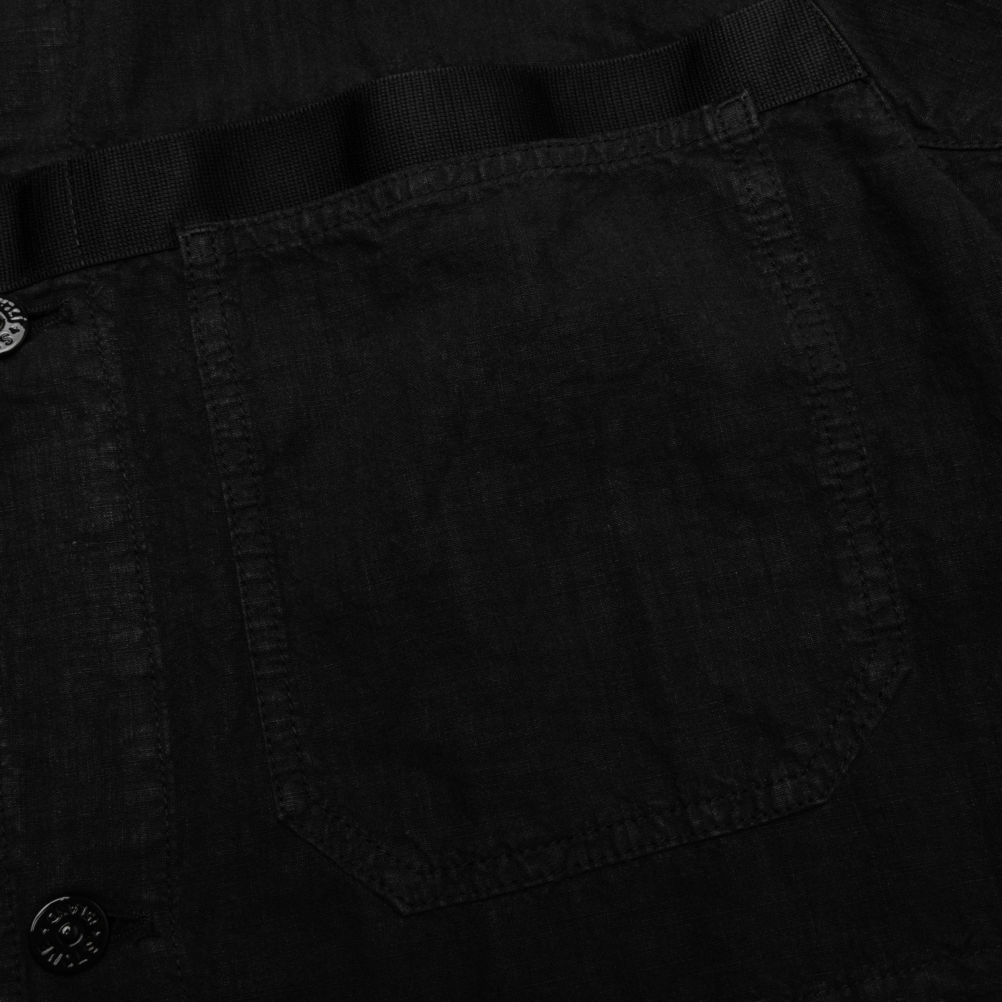 Stone Island Lino Nylon Tela Field Jacket - Black