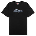 A BATHING APE Logo Relaxed Fit Tee - Black