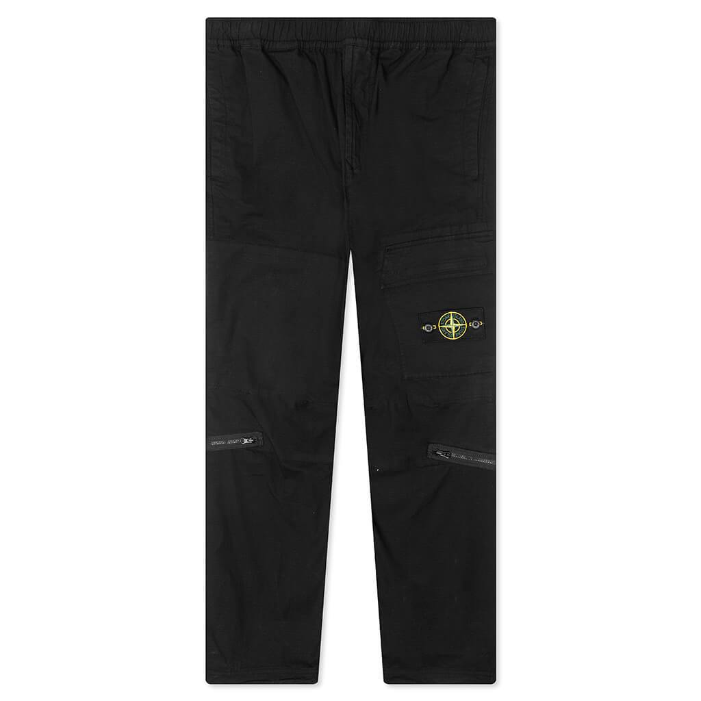 Stone Island Loose Fit Cargo Pants - Black