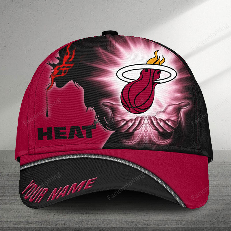 FINAL SALE - NEW CUSTOMIZED NBA20 MHE MIAMI HEAT CLASSIC CAP