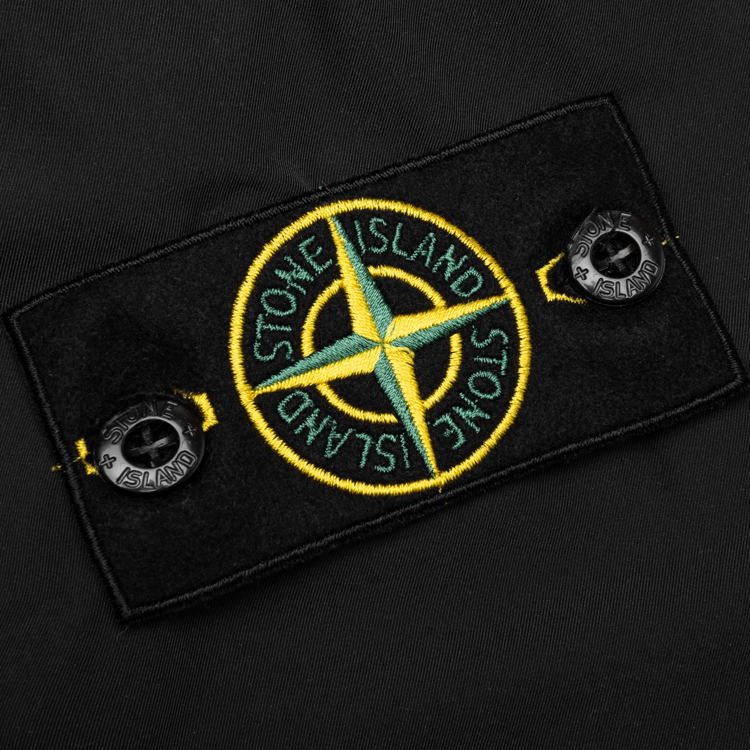 Stone Island Micro Twill Hooded Jacket - Black