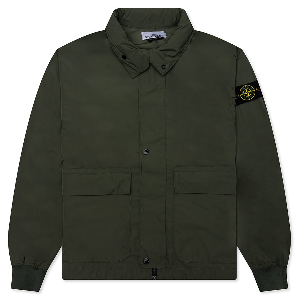 Stone Island Micro Twill Hooded Jacket - Musk