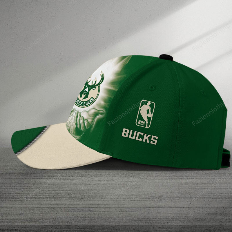FINAL SALE - NEW CUSTOMIZED NBA11 MBU MILWAUKEE BUCKS CLASSIC CAP