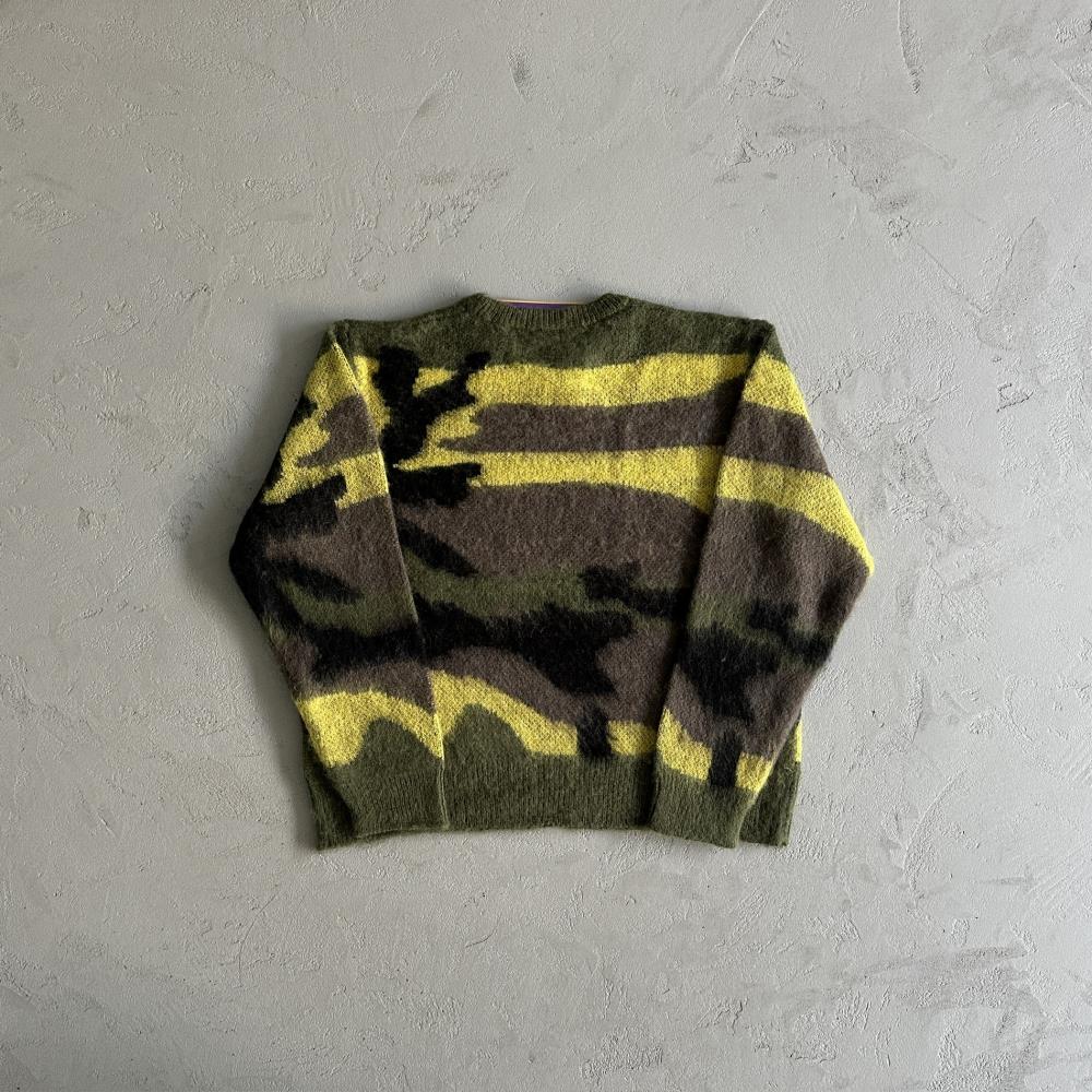 Corteiz More Hair Knit Sweater - Green Camo Ironleague