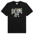 A BATHING APE Multi Camo NYC Logo Tee M - Black
