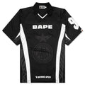 A BATHING APE Multi Logo Relaxed Fit Soccer Jersey - Black