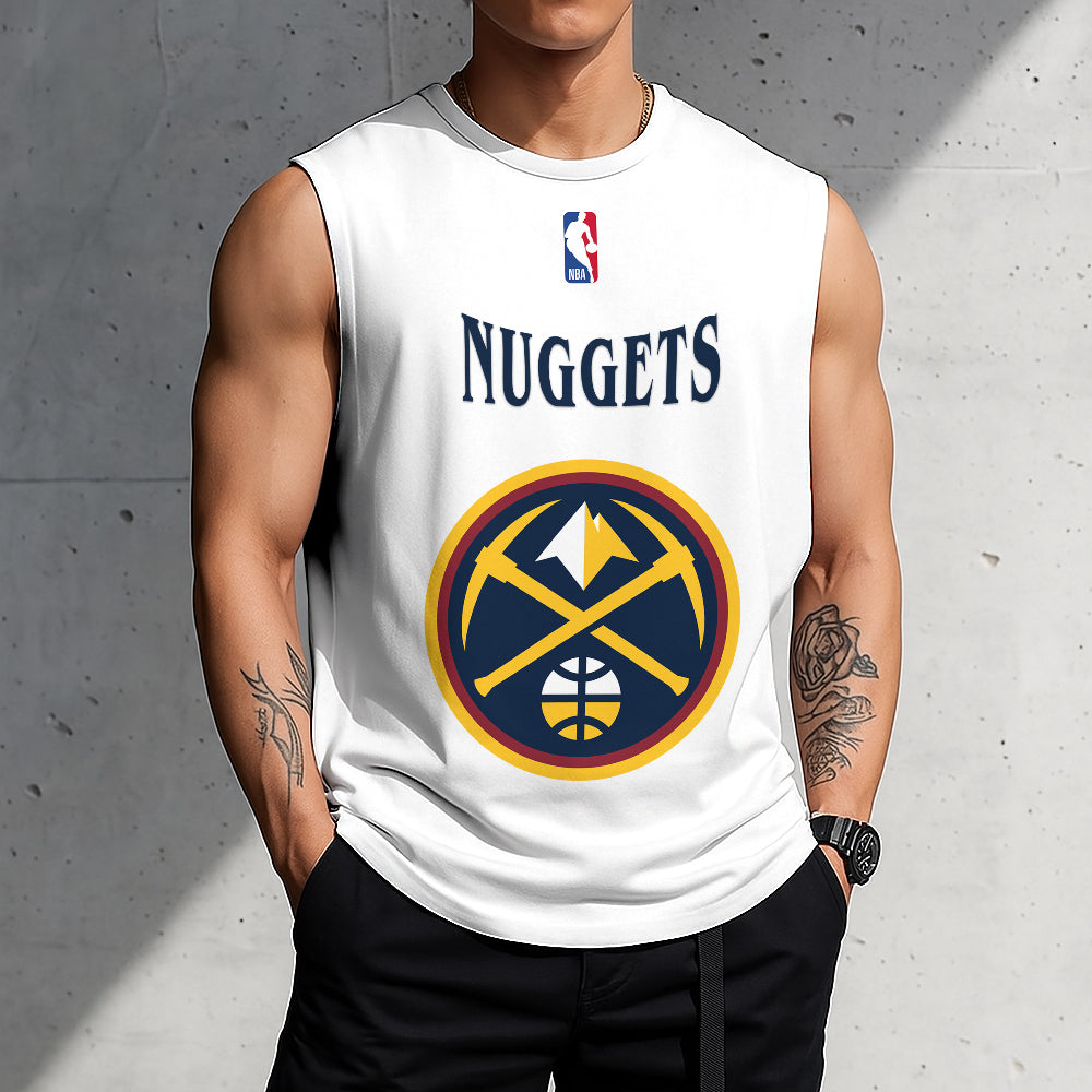FINAL SALE - NEW CUSTOMIZED NBA08 DNU DENVER NUGGETS TANKTOP & GYM SHIRT
