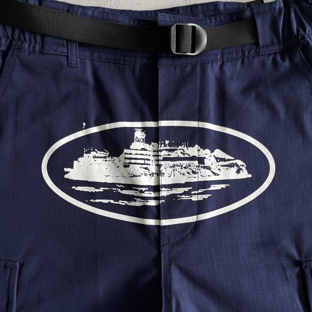 Corteiz Cargo Shorts - Navy Ironleague