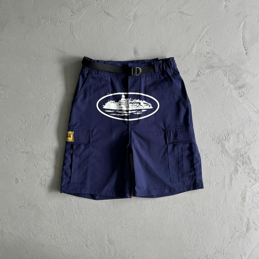 Corteiz Cargo Shorts - Navy Ironleague
