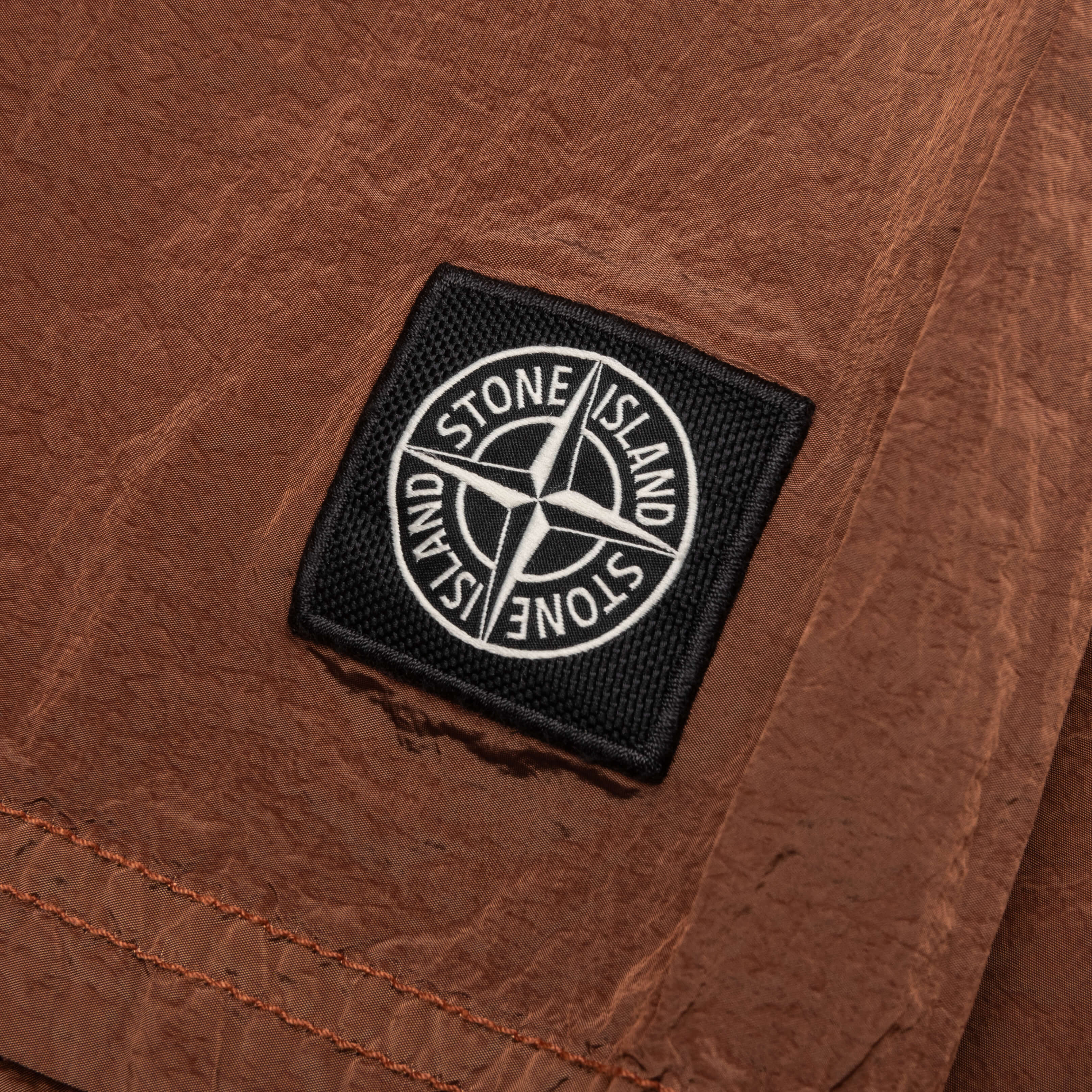 Stone Island Nylon Metal Regular Fit Shorts - Rust