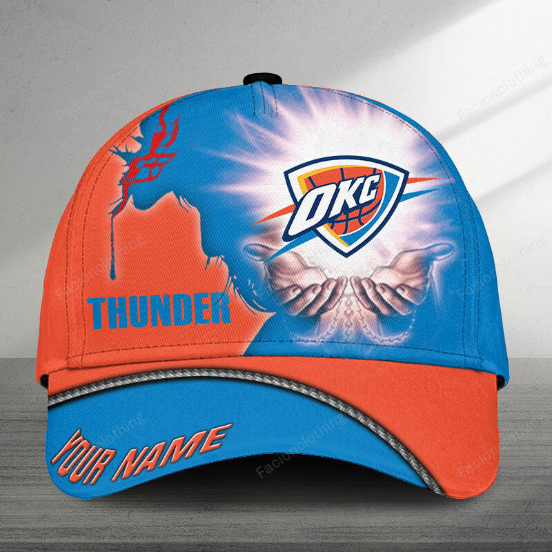 FINAL SALE - NEW CUSTOMIZED NBA01 OCT OKLAHOMA CITY THUNDER CLASSIC CAP