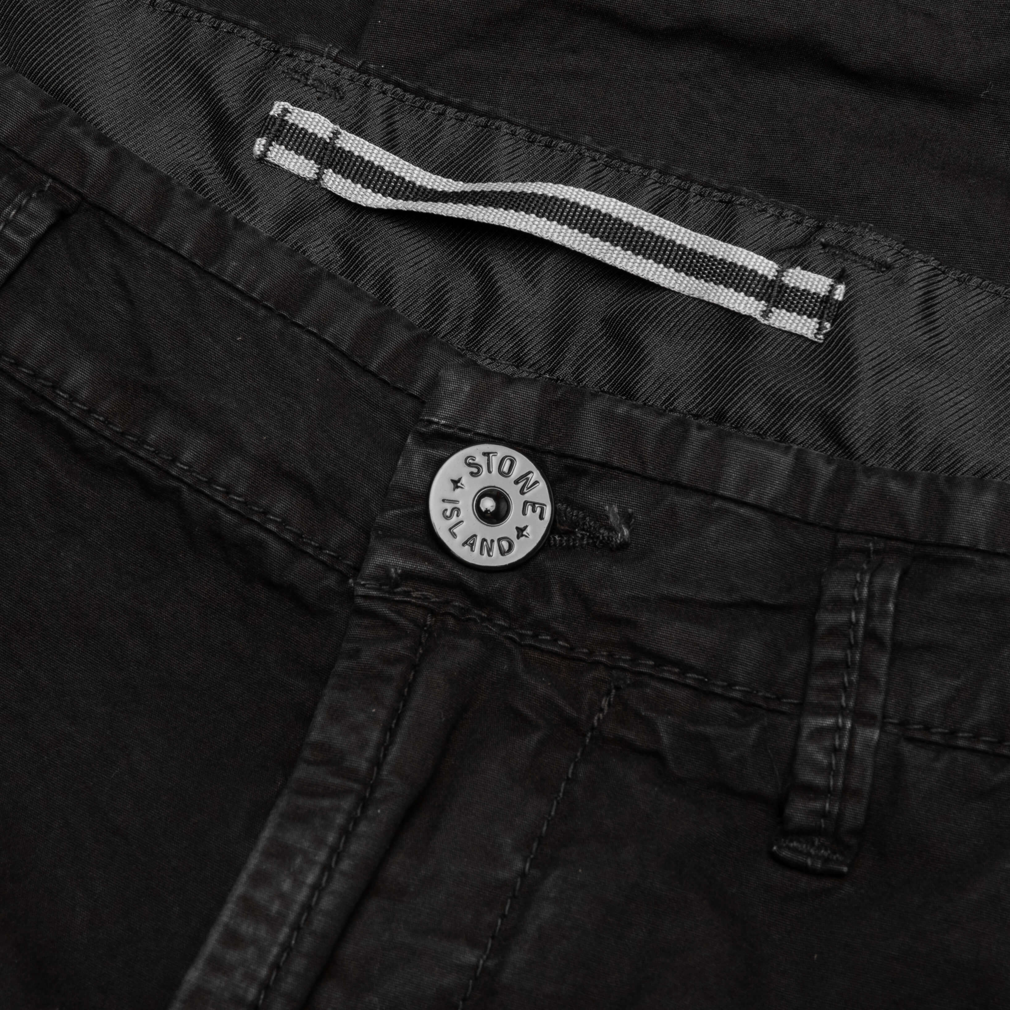 Stone Island Old Treatment Comfort Fit Cargo Pants - Black