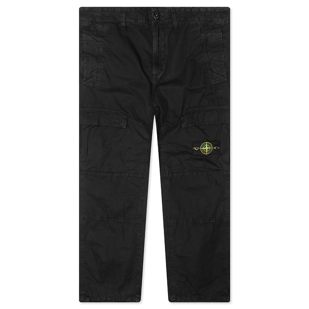 Stone Island Old Treatment Comfort Fit Cargo Pants - Black