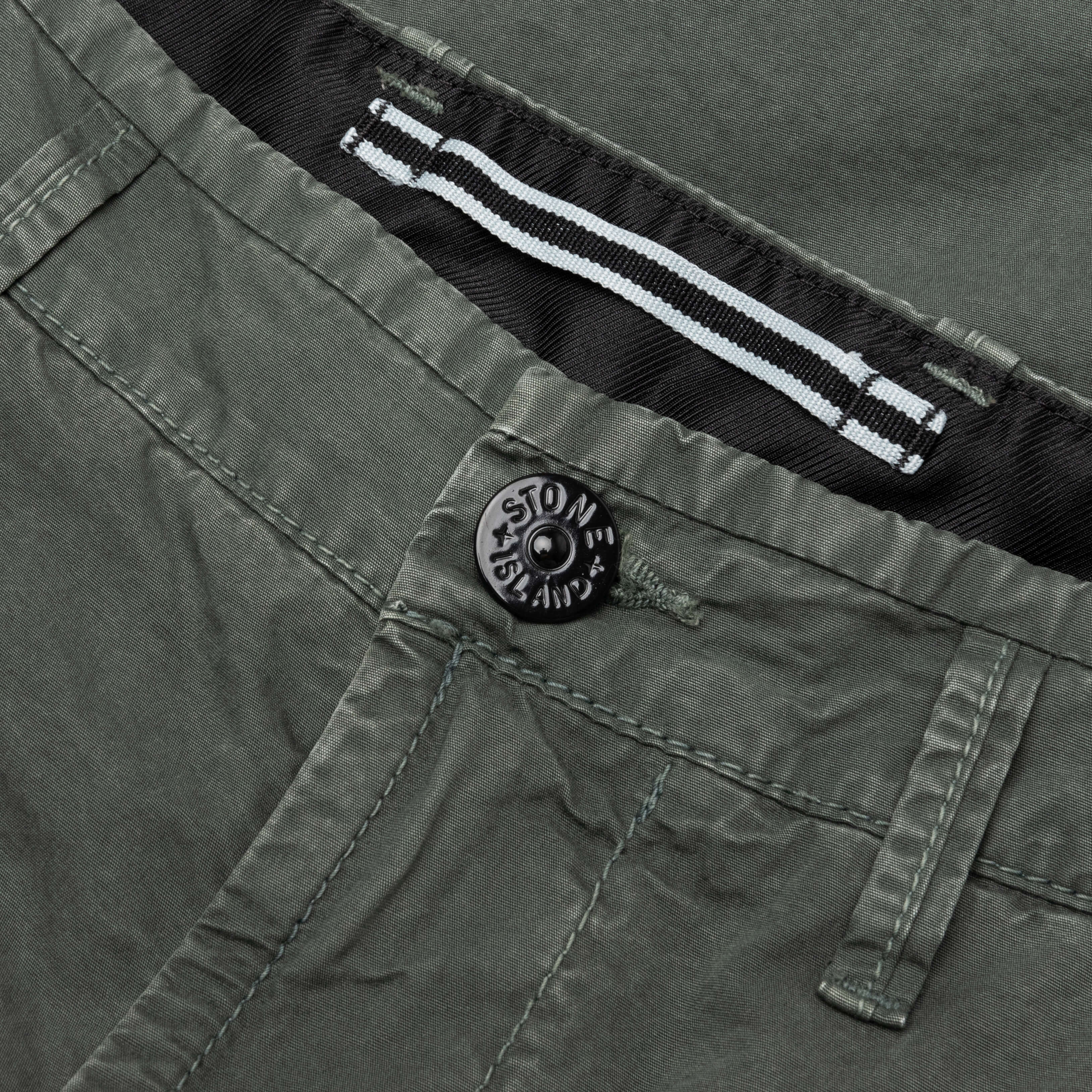 Stone Island Old Treatment Comfort Fit Cargo Pants - Musk