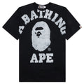 A BATHING APE Overprinted College Tee - Black