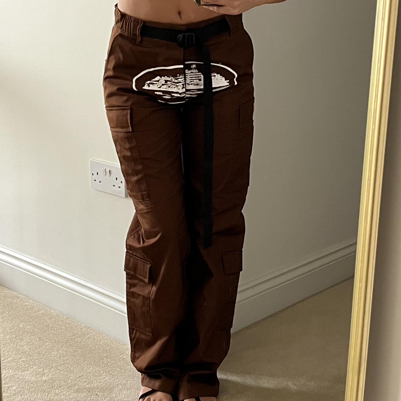 Corteiz Island Cargo Pants - Brown Ironleague