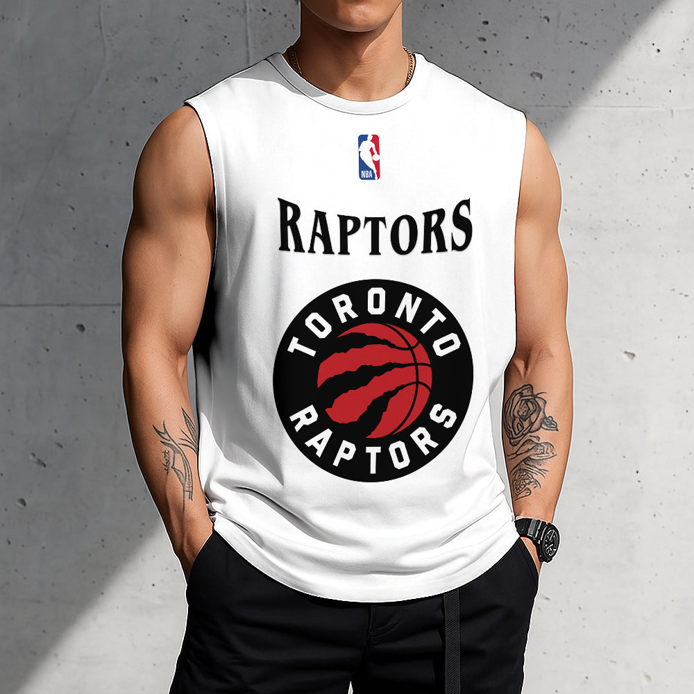 FINAL SALE - NEW CUSTOMIZED NBA24 TRA TORONTO RAPTORS TANKTOP & GYM SHIRT
