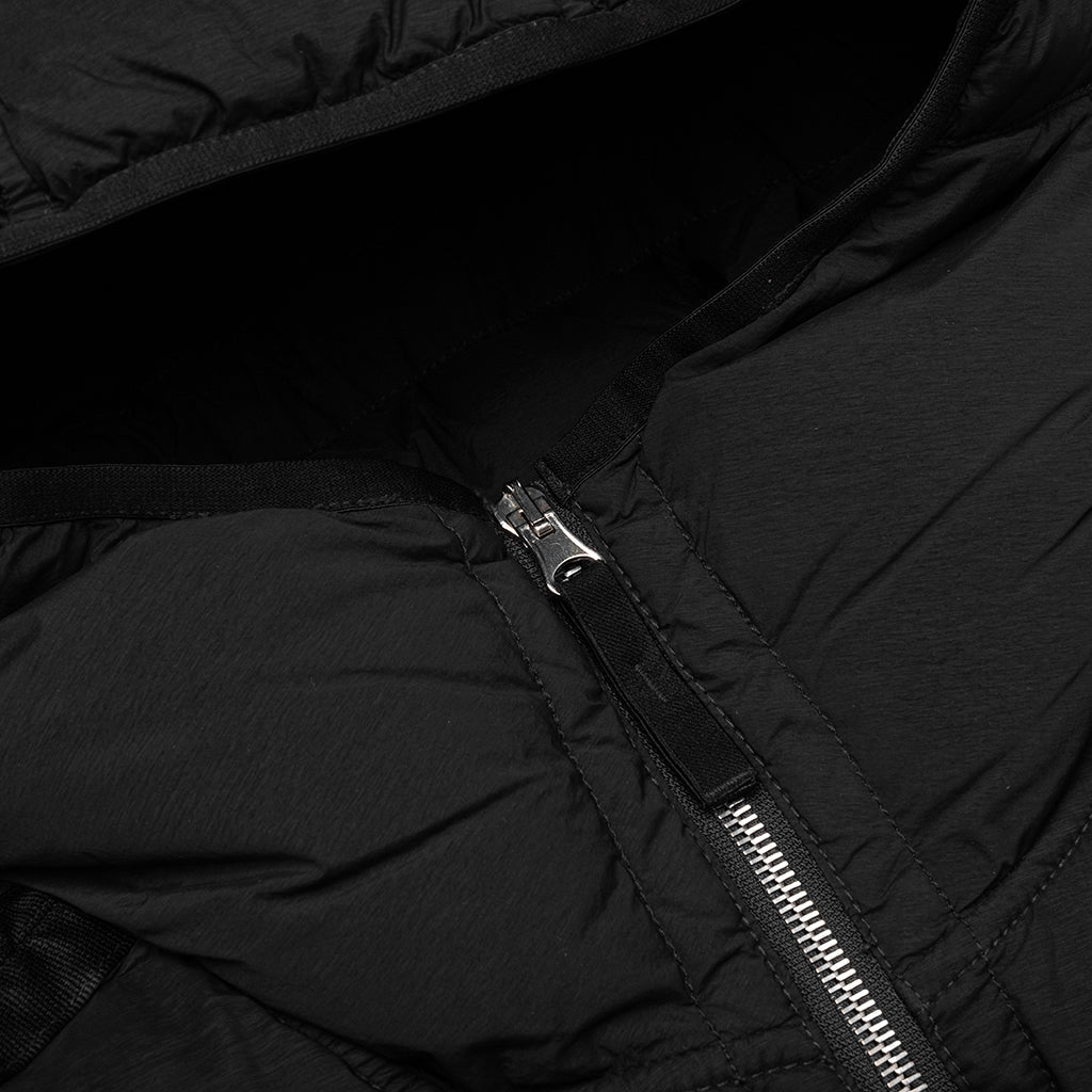 Stone Island Real Feather Hooded Jacket - Black