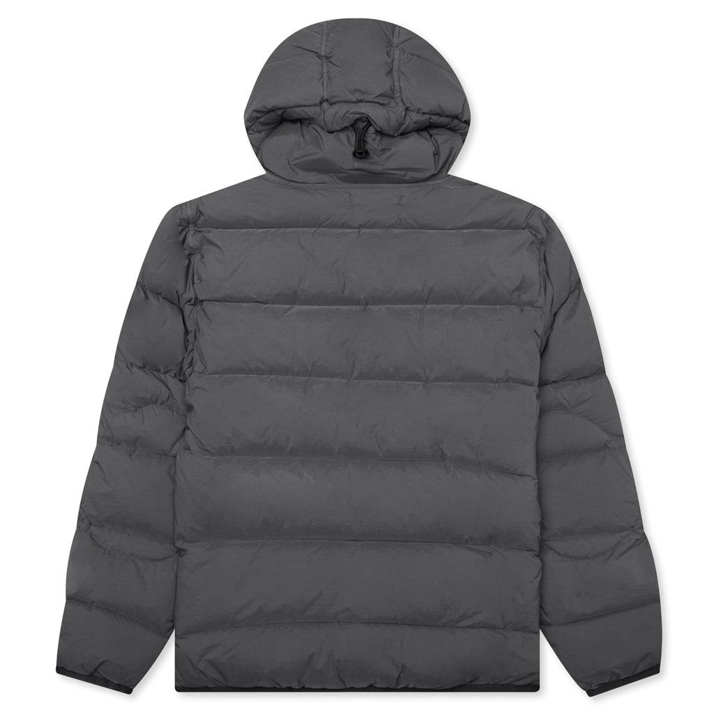 Stone Island Real Feather Hooded Jacket - Lead Grey