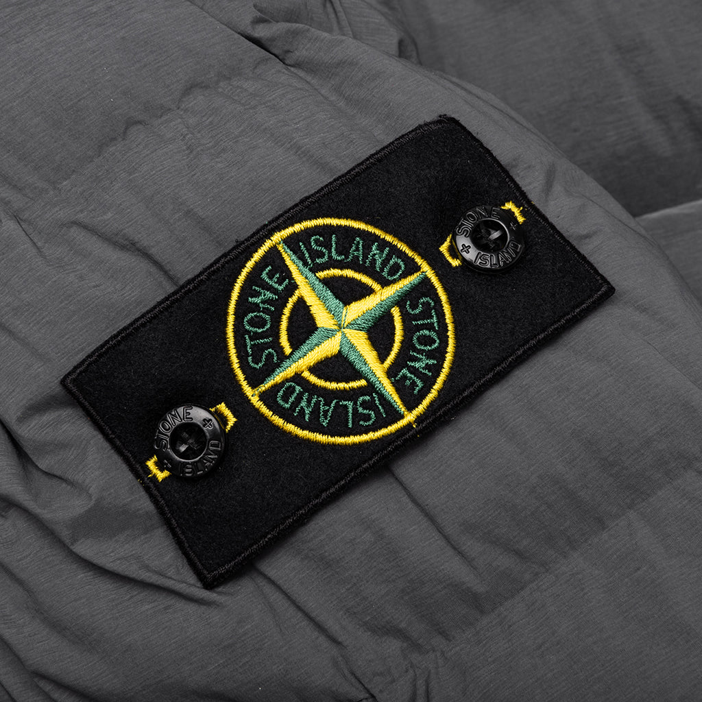 Stone Island Real Feather Hooded Jacket - Lead Grey