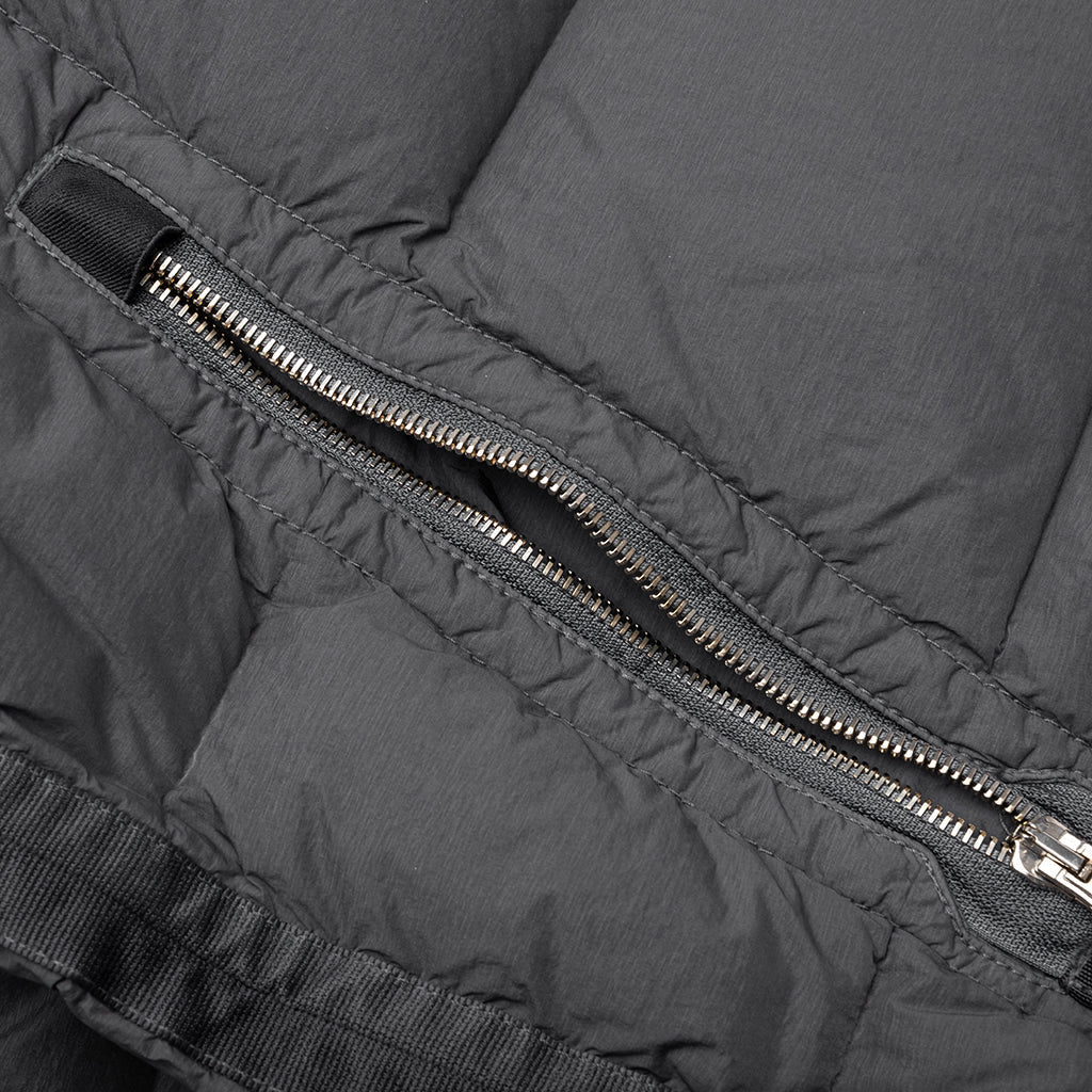 Stone Island Real Feather Hooded Jacket - Lead Grey