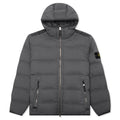 Stone Island Real Feather Hooded Jacket - Lead Grey