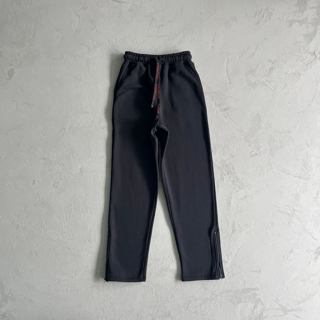 Trapstar Script Zip Through Tracksuit - Black/Red Ironleague