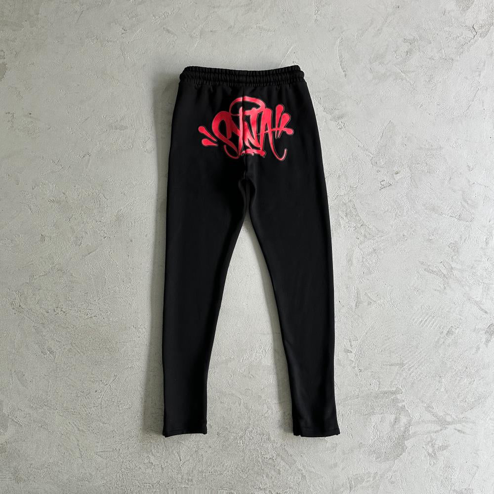 Syna Tracksuit - Black/Red Ironleague