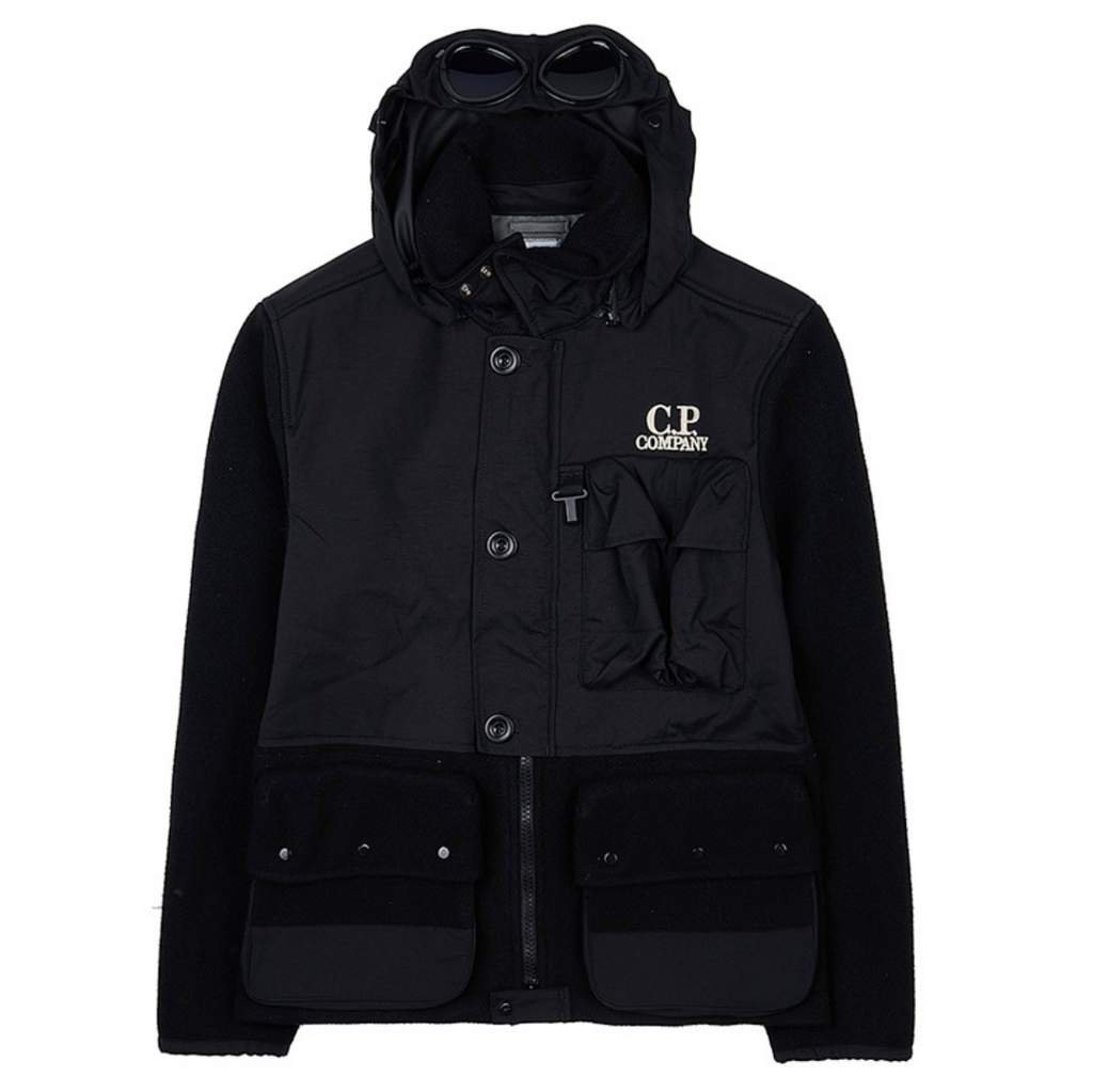 CP Company Duffel Goggle Jacket - Black Ironleague