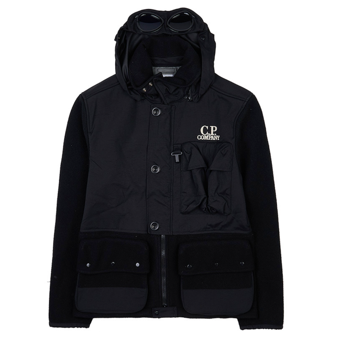 CP Company Duffel Goggle Jacket - Black Ironleague
