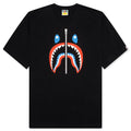 A BATHING APE Shark Tee Indonesia - Black