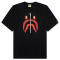 A BATHING APE Shark Tee Korea - Black