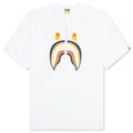A BATHING APE Shark Tee US - White