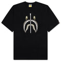 A BATHING APE Shark Tee #2 - Black