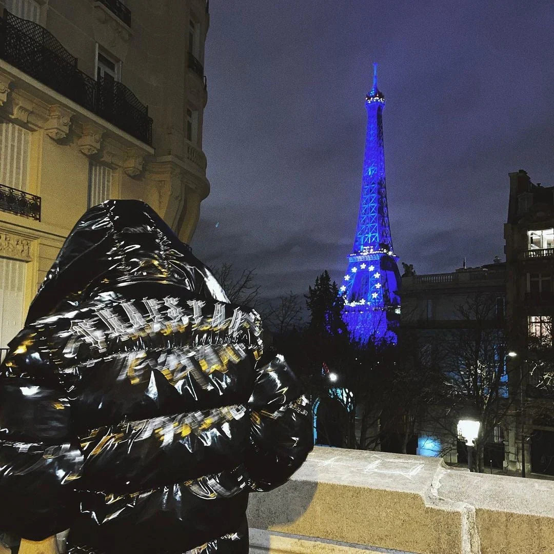 Trapstar Irongate Arch Puffer Jacket - Glossy Black Ironleague