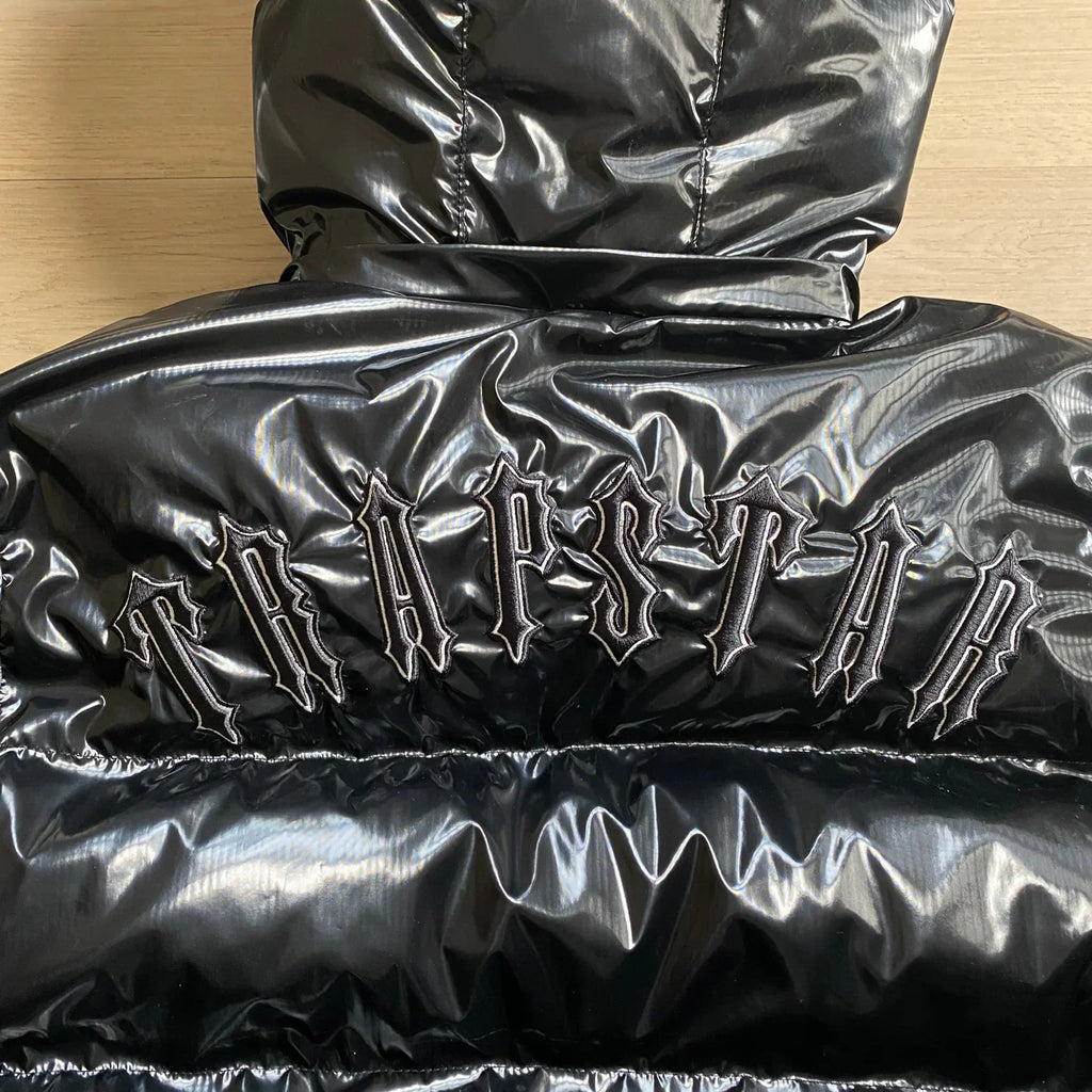 Trapstar Irongate Arch Puffer Jacket - Glossy Black Ironleague
