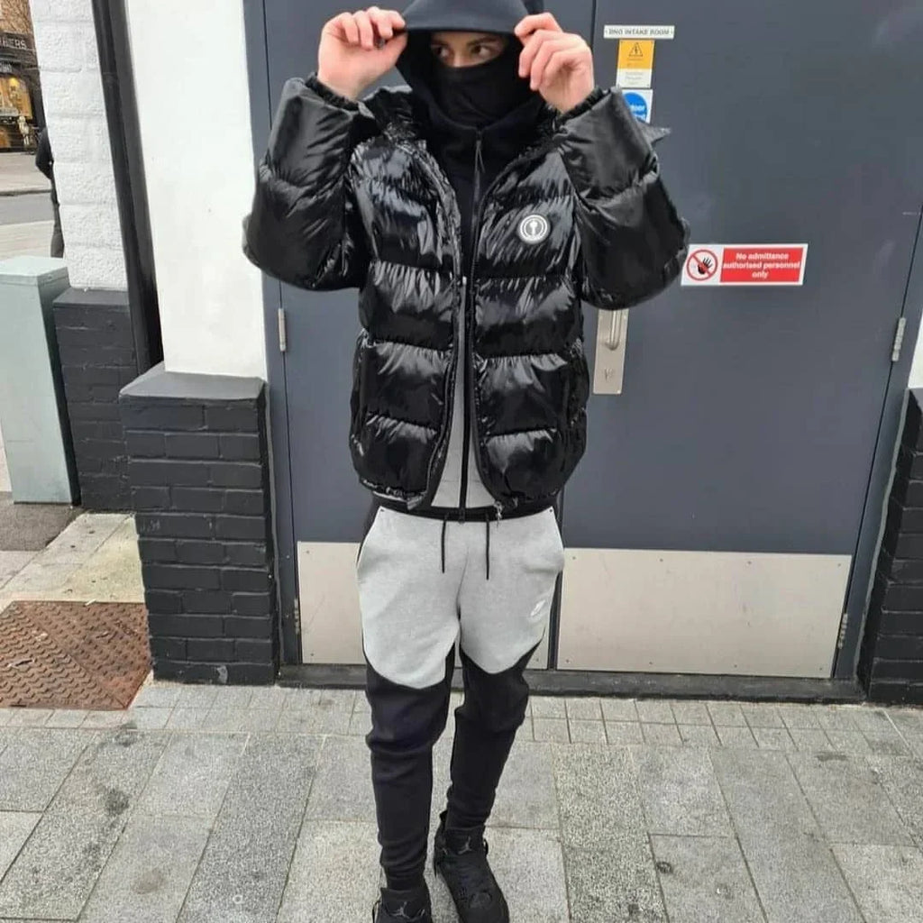Trapstar Irongate Arch Puffer Jacket - Glossy Black Ironleague