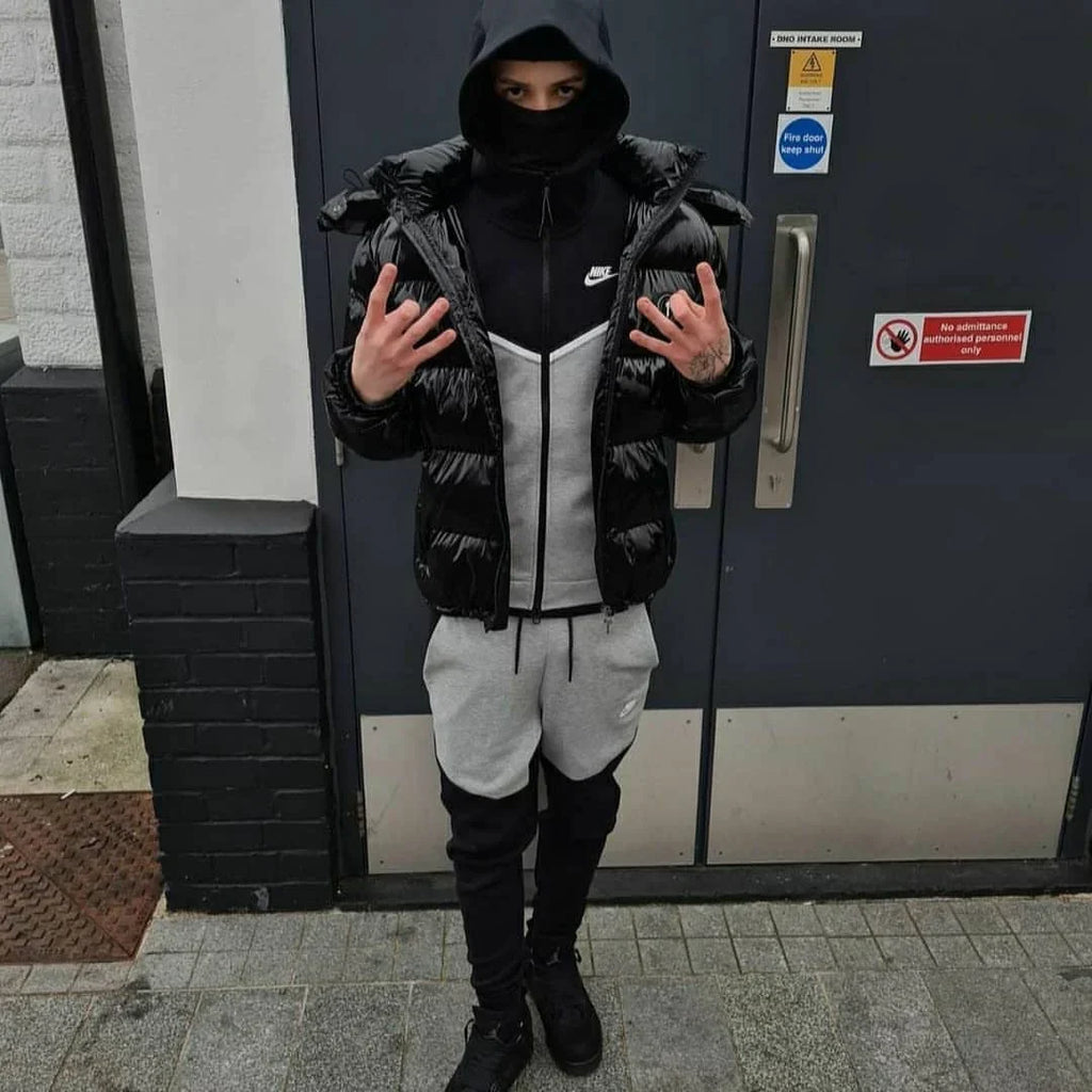 Trapstar Irongate Arch Puffer Jacket - Glossy Black Ironleague