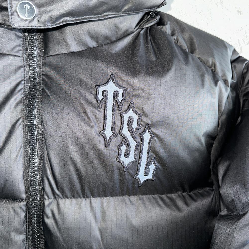 Trapstar Shooters Detachable Hooded Puffer Jacket - Black Ironleague