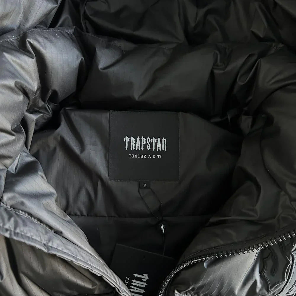 Trapstar Shooters Detachable Hooded Puffer Jacket - Black Ironleague