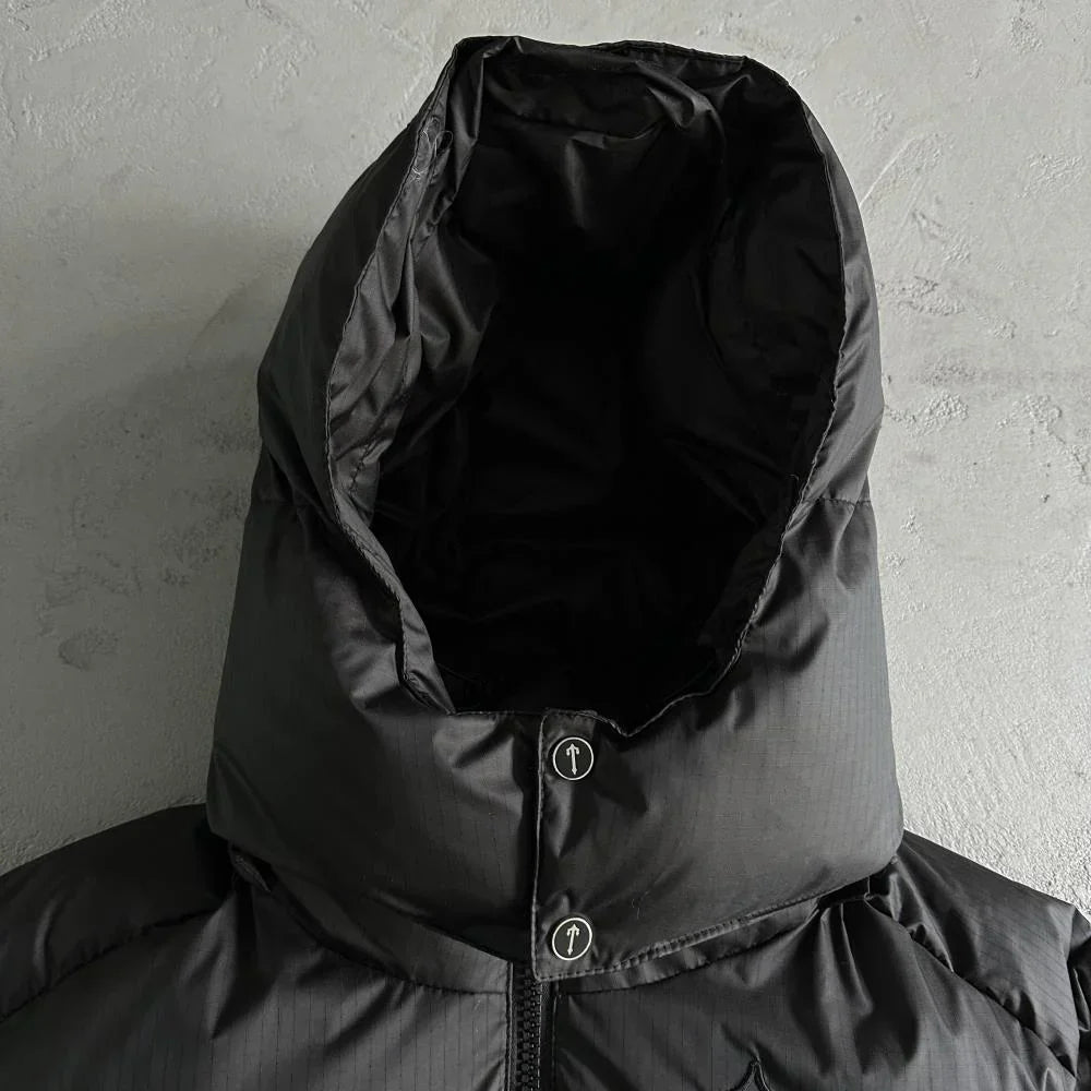 Trapstar Shooters Detachable Hooded Puffer Jacket - Black Ironleague