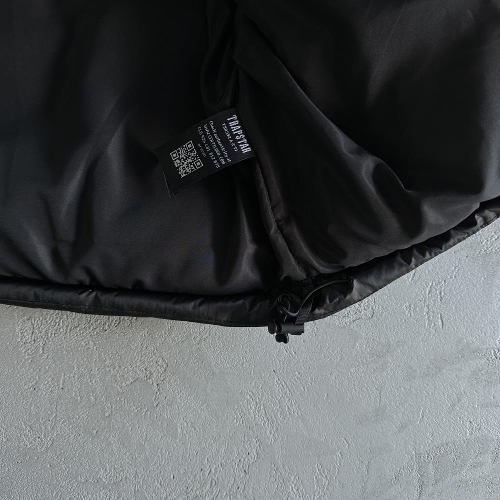 Trapstar Shooters Detachable Hooded Puffer Jacket - Black Ironleague