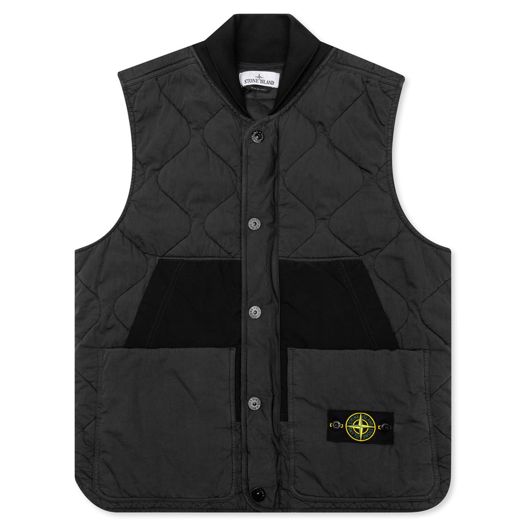 Stone Island Quilted Nylon Vest - Lead Grey