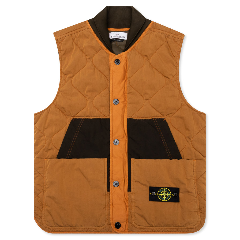 Stone Island Quilted Vest - Rust