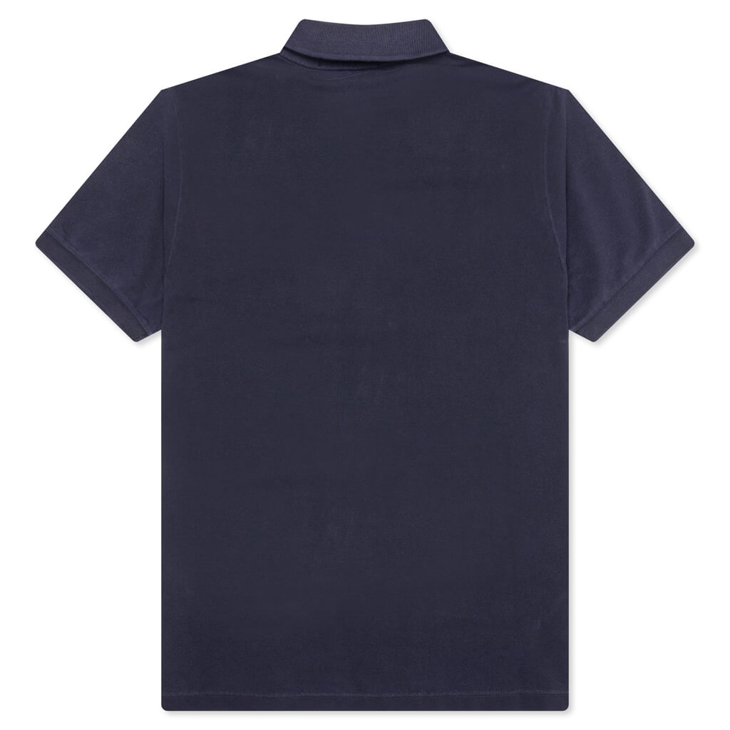 Stone Island Short-Sleeve Polo - Navy Blue