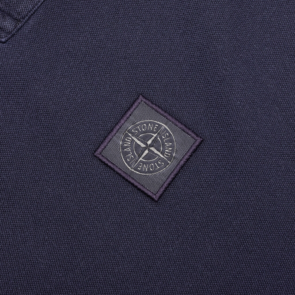 Stone Island Short-Sleeve Polo - Navy Blue