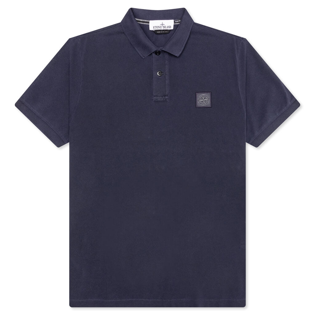 Stone Island Short-Sleeve Polo - Navy Blue