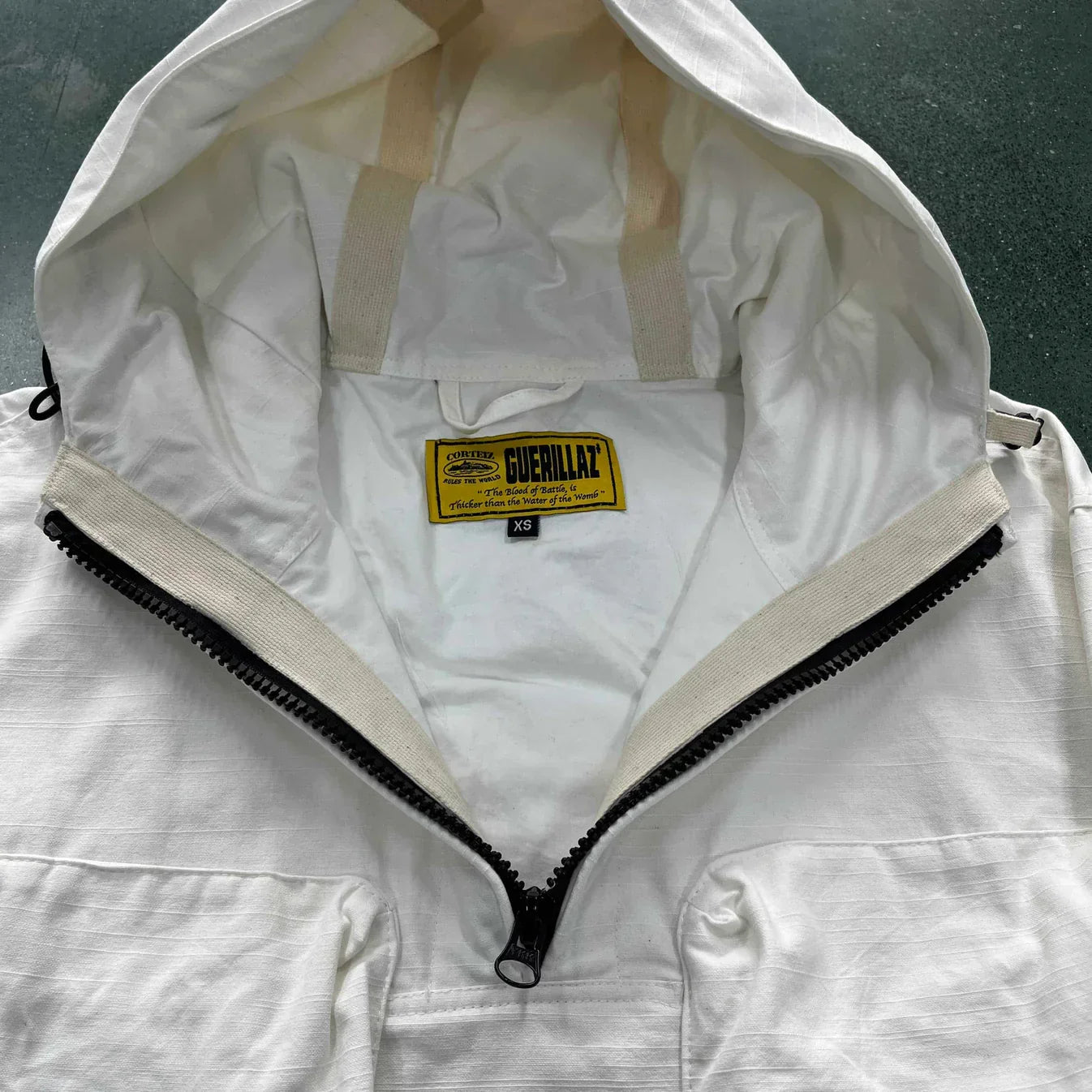Corteiz Slant Pocket Jacket - White Ironleague