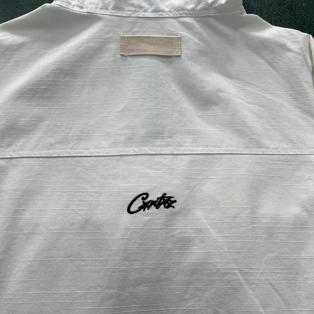 Corteiz Slant Pocket Jacket - White Ironleague