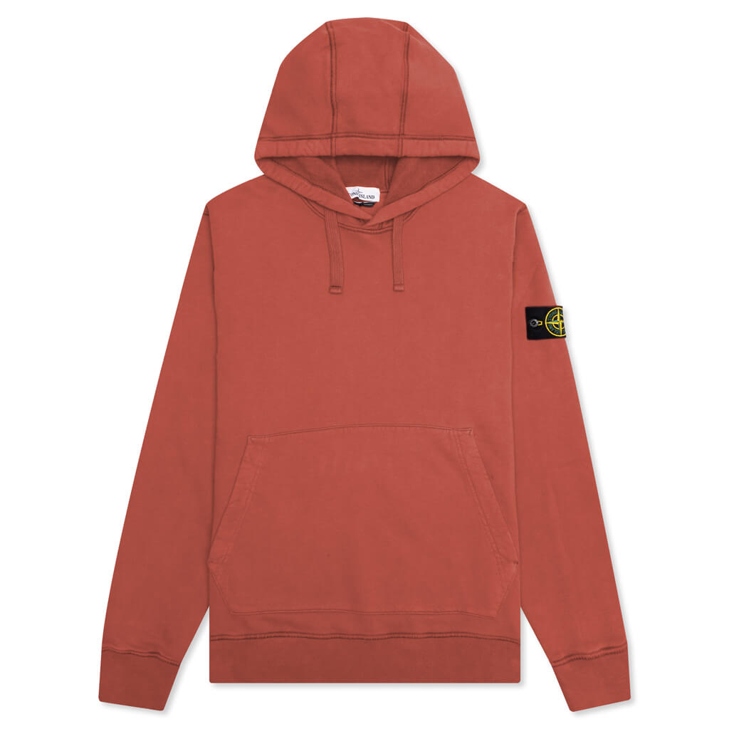 Stone Island Hooded Sweatshirt 64120 - Brick Red